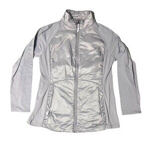 Kyodan Outdoor Full Zip Light Jacket Lavender Long Sleeve Sz Medium Athleisure